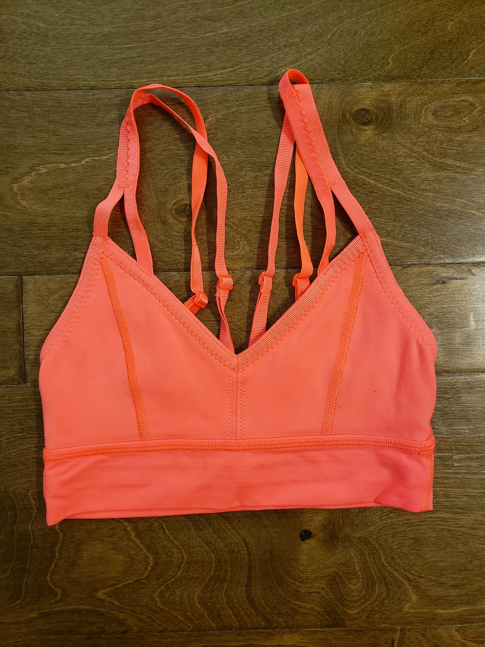 Lululemon Athletica Coral Strappy Sports Bra
